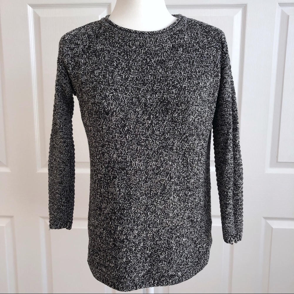 Vince Camuto Black & White Hi Lo Sweater P XS